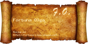 Fortuna Olga névjegykártya